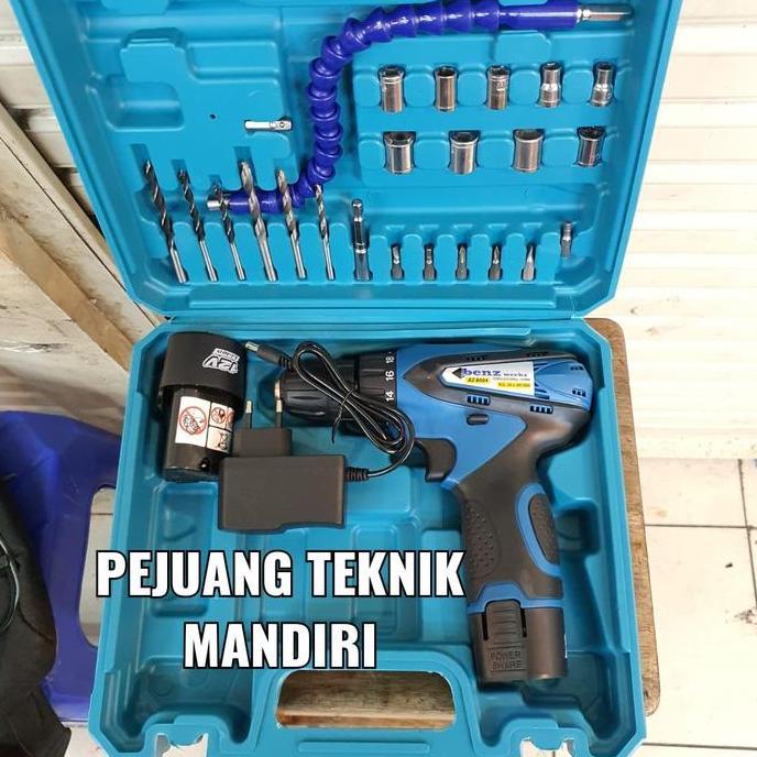 JUHNDE BENZ BOR BATERAI / BOR CAS / CORDLESS DRILL 10MM 12V BZ-8004