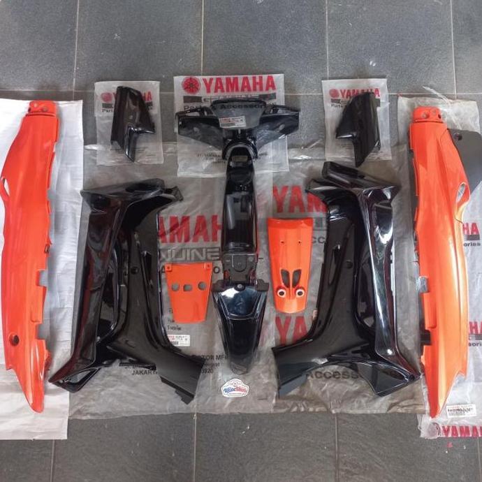 DAIKAKU Cover body halus fullset F1ZR F1ZR orange oren hitam Original