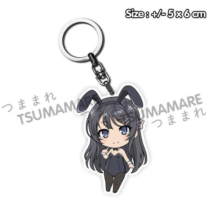 Gantungan Kunci Acrylic Seishun Buta Yarou : Mai Sakurajima