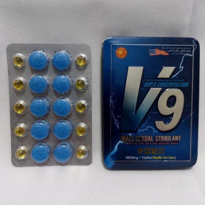 V9-Original Suplemen Herbal Dewasa Obat Pria Kuat Tahan Lama Asli Terbaik Stamina Perkasa