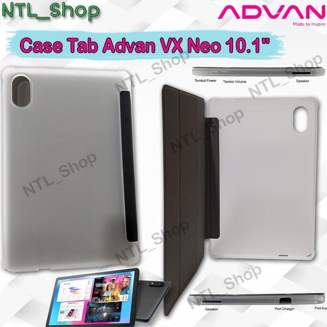 Case Tab Advan  VX Neo 10.1"   Flip  Casing tab Advan  VX Neo Cover Advan Tab VX Neo