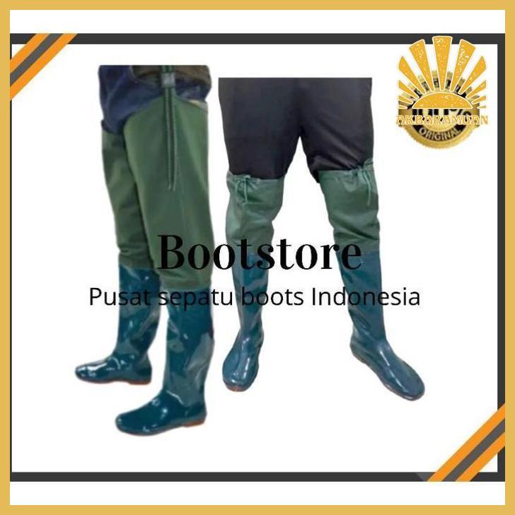 df-8 Sepatu Boot Panjang petani Sepatu sawah Sepatu karet Sepatu pertanian boot sawah anti air Sepat