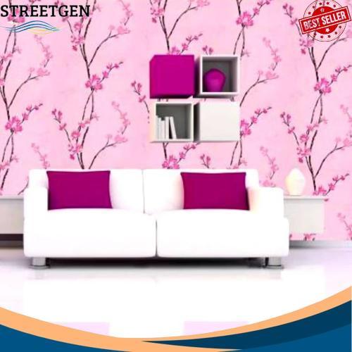 COD Wallpaper Dinding Motif Kitty Frozen Emboss Gelombang Alam Walpaper Dinding Ruang Tamu Kamar Ana