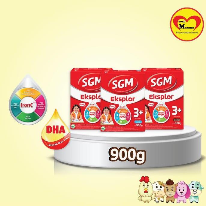 Sepulbaziz7 - Sgm 3+ 900G Vanila/Madu/Coklat - Susu Bubuk Anak 3 Tahun Ke Atas