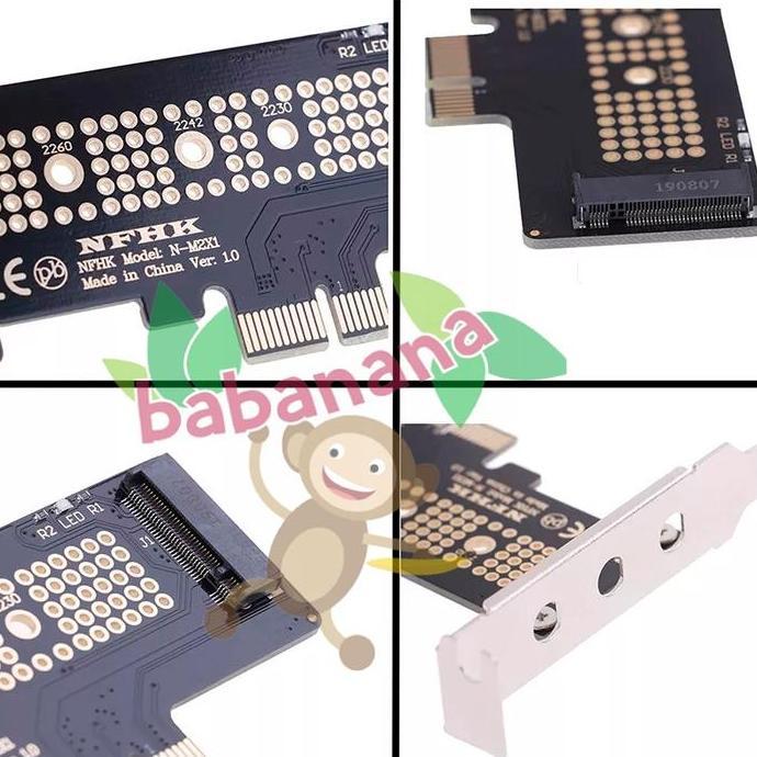 PCIE 1x to nvme adapter converter ssd pcie-e pci express x1 horizontal