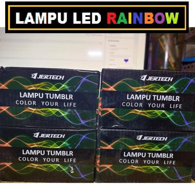 Lampu tumblr rainbow RGB 10m / lampu hias natal LED 7 warna