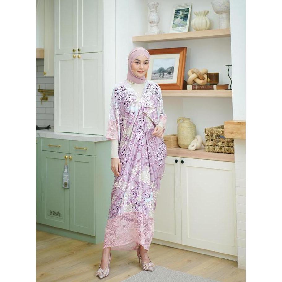 Missnomi - Alhena Kaftan Brokat / Kaftan Premium / Baju Wanita / Kaftan Couple Motif Muslim Panjang 