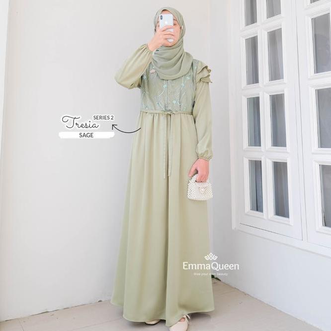 Emmaqueen Gamis Dress Tule - Dress Tresia