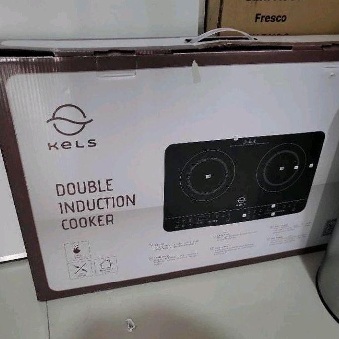 Kompor Double Induksi Listrik Portable 2 Tungku 6 Fungsi Kels Terron - Black