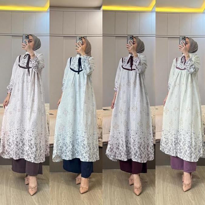 Set Midi Katun Aleva~ Jema~ Mix Pants By Whd