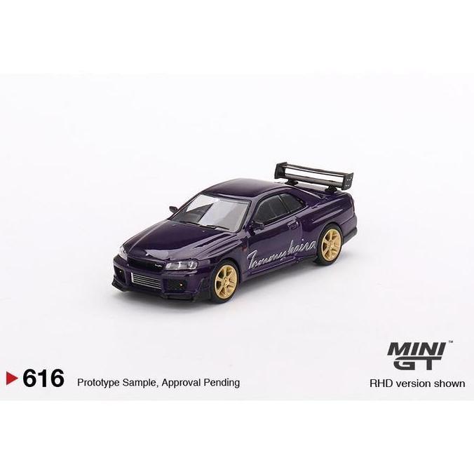 Mini GT 616 Nissan Skyline GT-R (R34) Tommykaira R-z Midnight Purple
