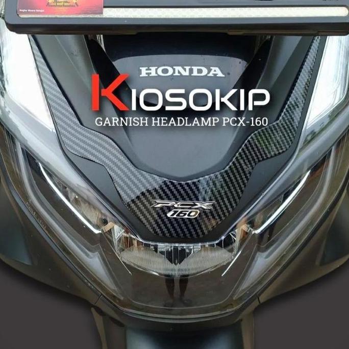 garnish PCX 160 carbon celup / garnish lampu / garnish headlamp