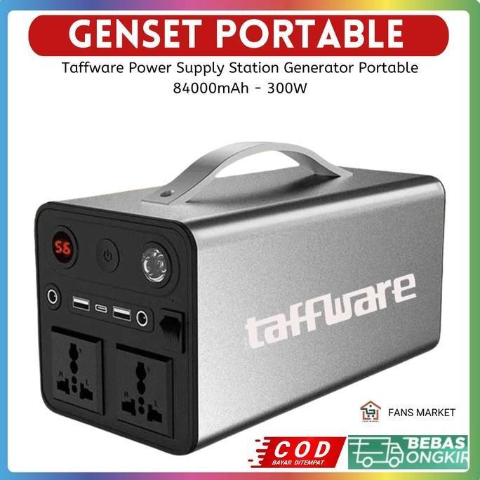 KAULASELLER33 - POWER STATION PORTABLE 84000MAH 300W TAFFWARE GENERATOR MINI POWER SUPPLY