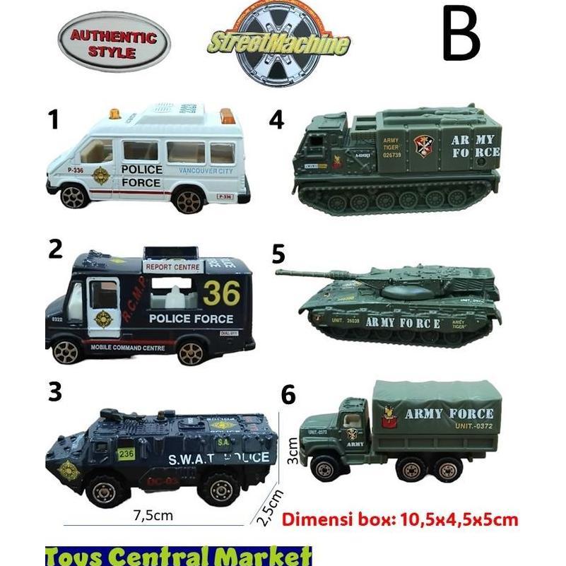 Die cast street machine mainan mobil miniatur pro engine - Motif AB