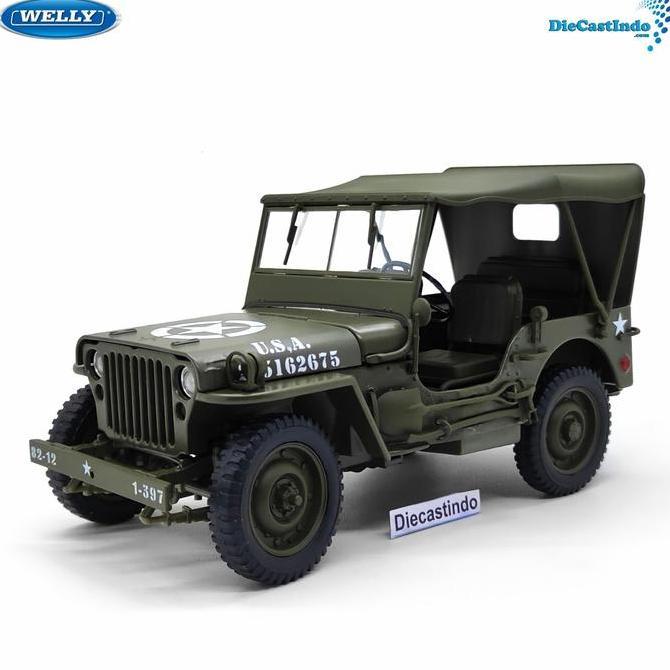 Welly Nex 1:18 1941 Jeep Willys MB Close Top