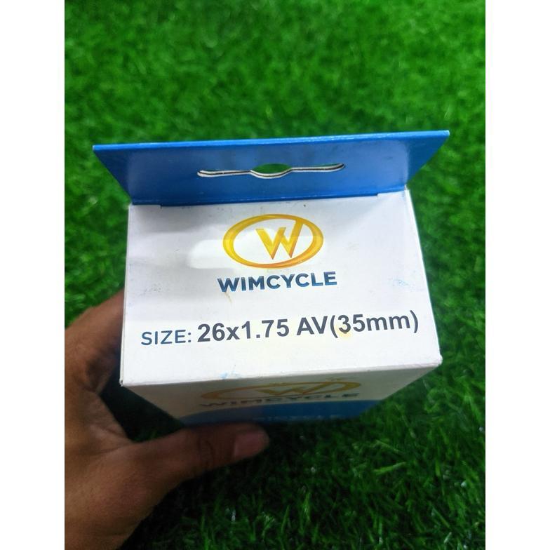 New Ban Dalam Sepeda WIMCYCLE 26 x 1.75 PENTIL MOTOR / AV 35mm Sepeda MTB MINI FEDERAL CTB