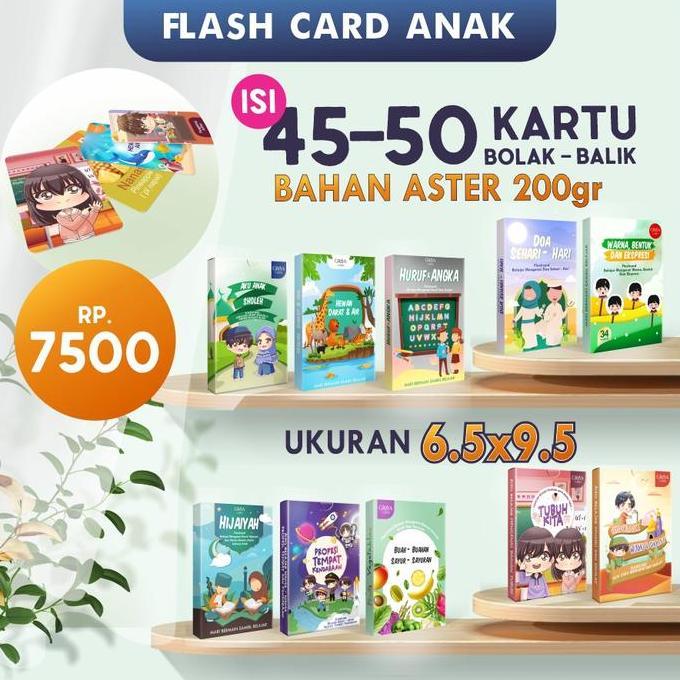 FLASH CARD EDUKASI ANAK | KARTU EDUKASI ANAK