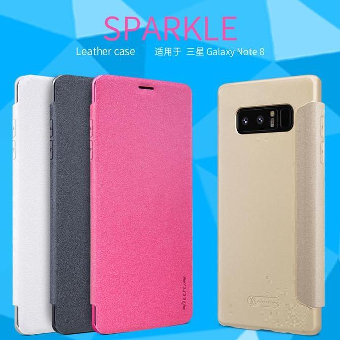 BEBAS ONGKIR - Flip Case Nillkin Samsung Galaxy Note 8 2017 Sparkle Series