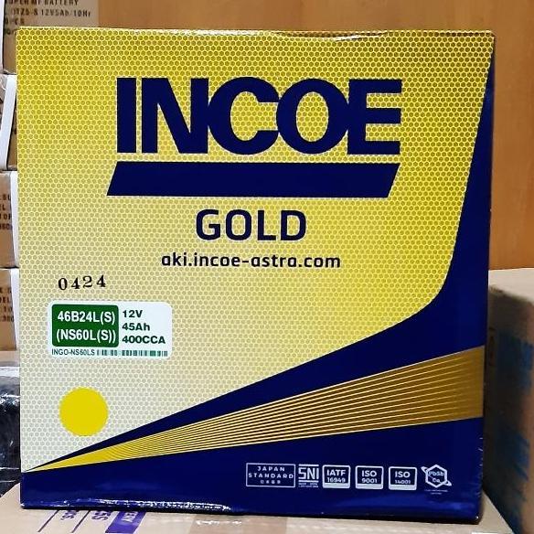 Aki Mobil Toyota Kijang Innova Incoe Gold NS60LS Aki Basah