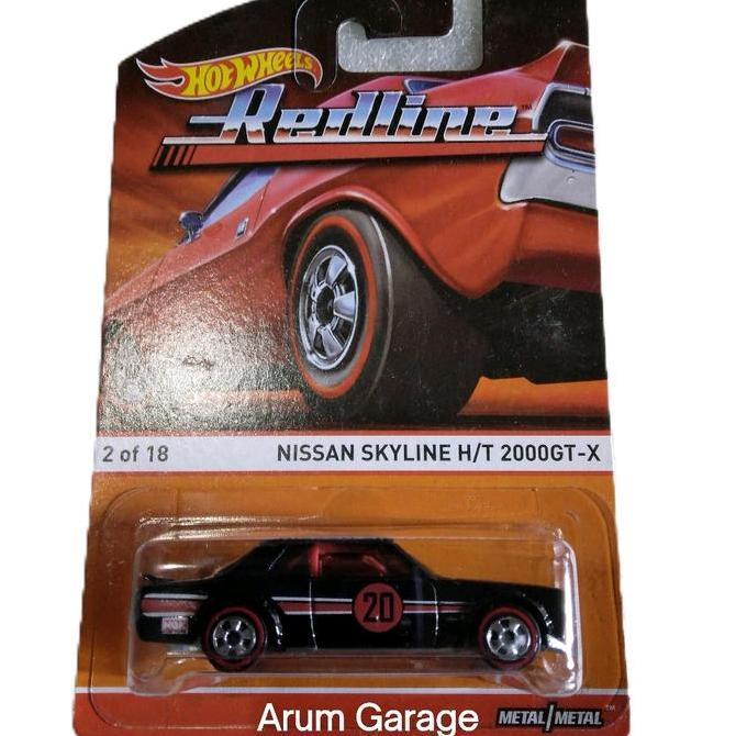Hot Wheels Nissan Skyline H/T 2000GT-X. Card Redline Series Tahun 2015. Full Besi Body dan Chassis. 