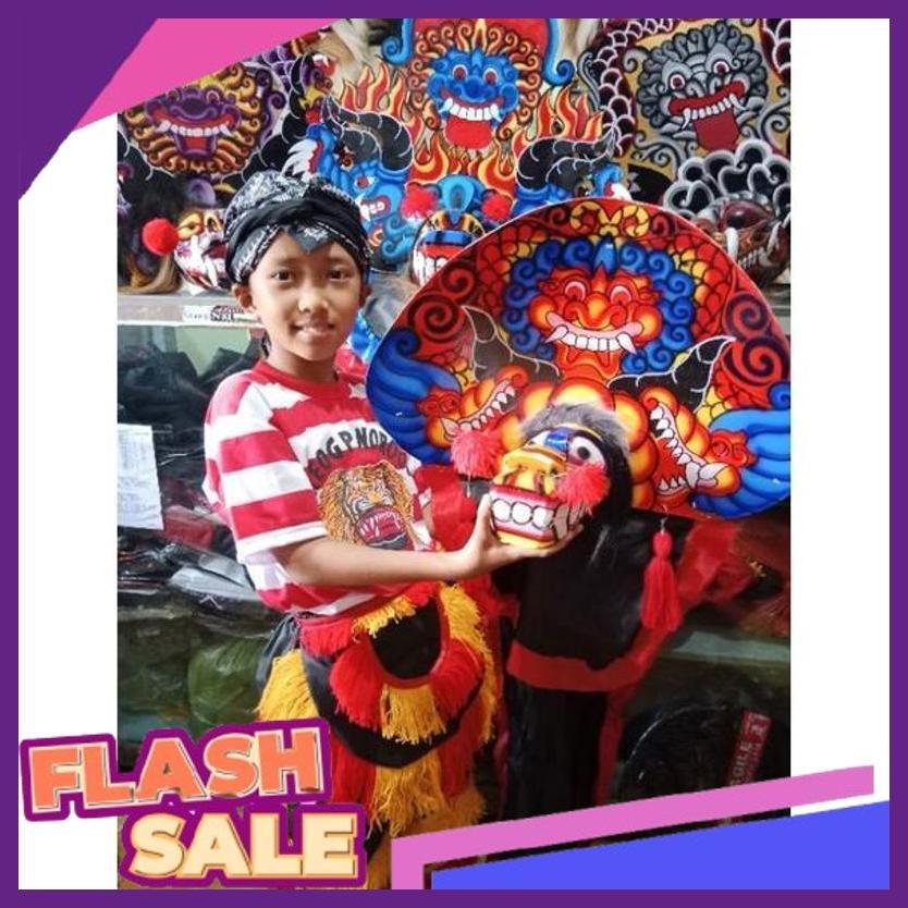 Ready Stock Barongan Kayu Full Set Sd/Set Barongan Murah/Barongan/Devil/Setelan Baju Barong Sd Dw-01