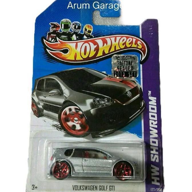 Hot Wheels Volkswagen Golf GTI. Card HW Showroom Tahun 2013 All Stars Series. Factory Sealed.