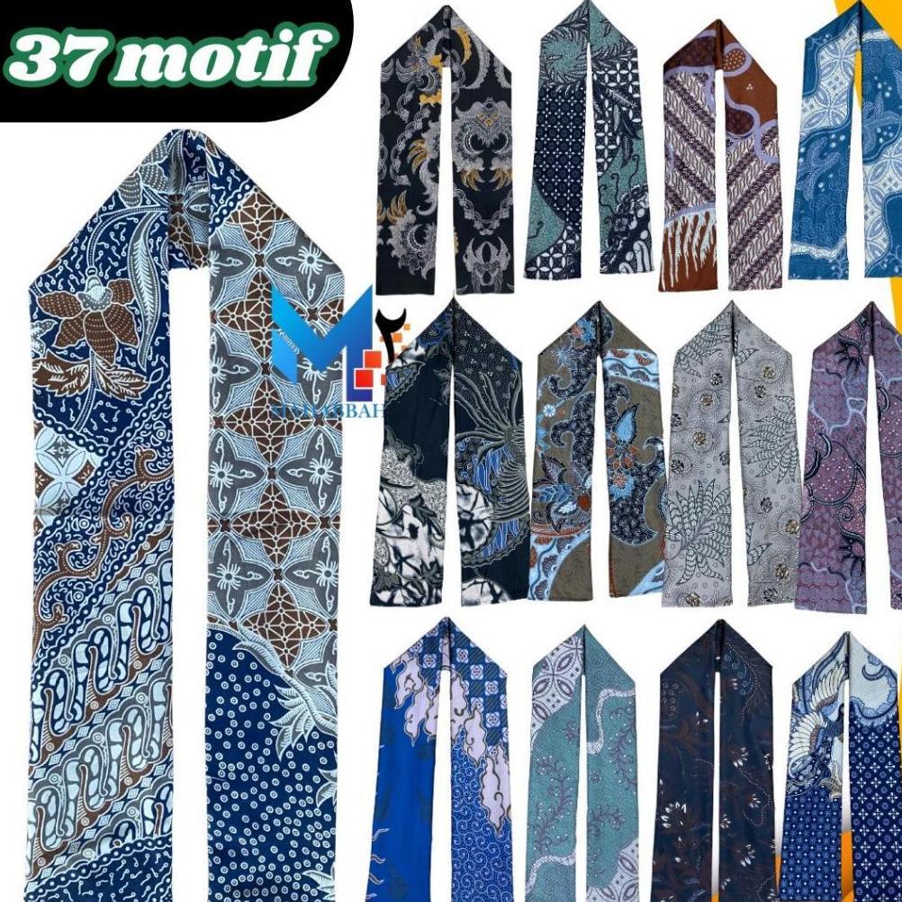 Syal Batik Leher Premium Nusantara Khas Indonesia Selendang Scraf 37 Varian