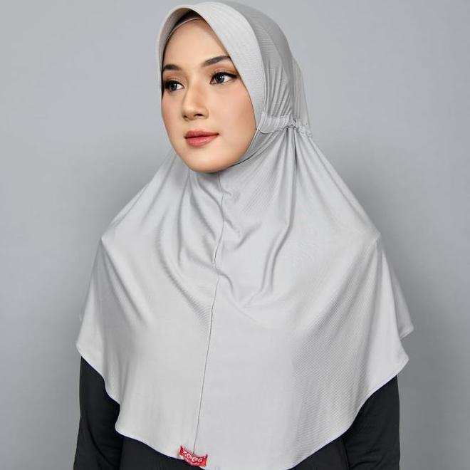 Zeea Bergo Sport Hayfa T Hurra Hijab Instan Kerudung Panjang Simple