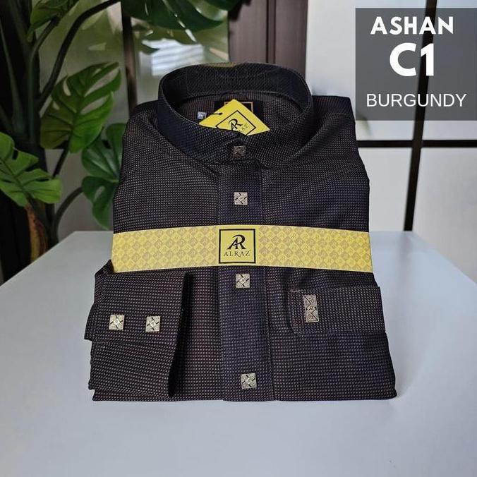 Baju Gamis Fashion Muslim Pakaian Jubah Pria ALRAZ Model Ashan Terlaris