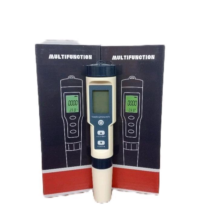 5 In 1 Alat Ukur Uji Kualitas Air Ph Tds Salinity Ec Suhu Ez-9909Sp Original Dan Terpercaya
