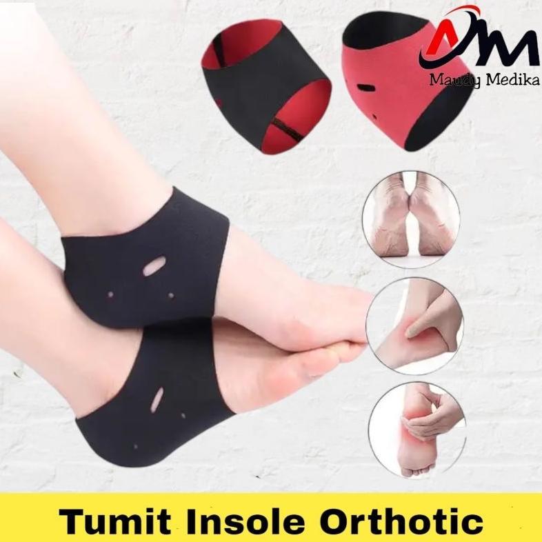 Tumit Insole Orthotic  Pereda Nyeri Tumit   Kaos Kaki Pelindung Tumit