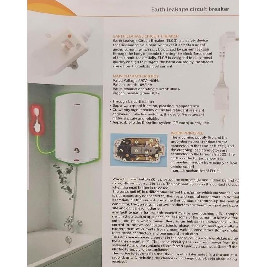 Murah Ferroli Kabel ELCB (Earth Leakage Circuit Breaker) Non COD