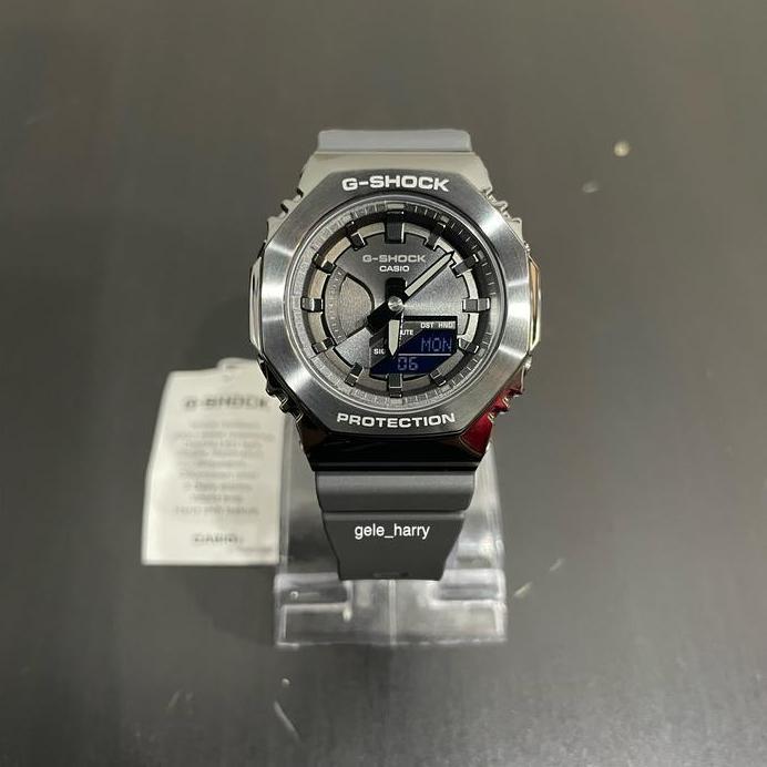 Ready Casio GM S2100B-8ADR Forged Stainless Steel Bezel Carbon Core Guard