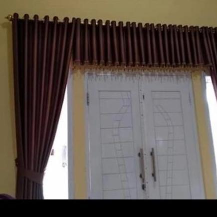 gorden jendela pintu tarung( pintu utama) polos minimalis, poni