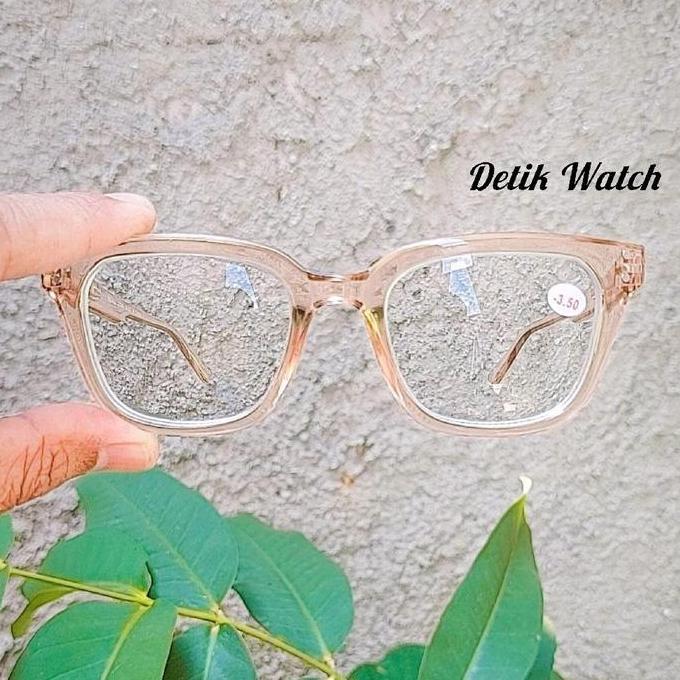 DF197 >> Kacamata Minus Frame Kotak Kacamata Minus Cewek Cowok Gagang Pakai Per -0.50 sd -4.00 GX642