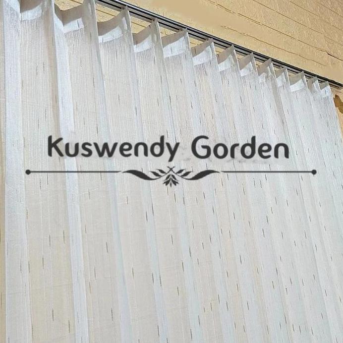 Vitrase Gorden Jendela Motip Gerimis Bahan Tebal Hordeng Ruang Tamu