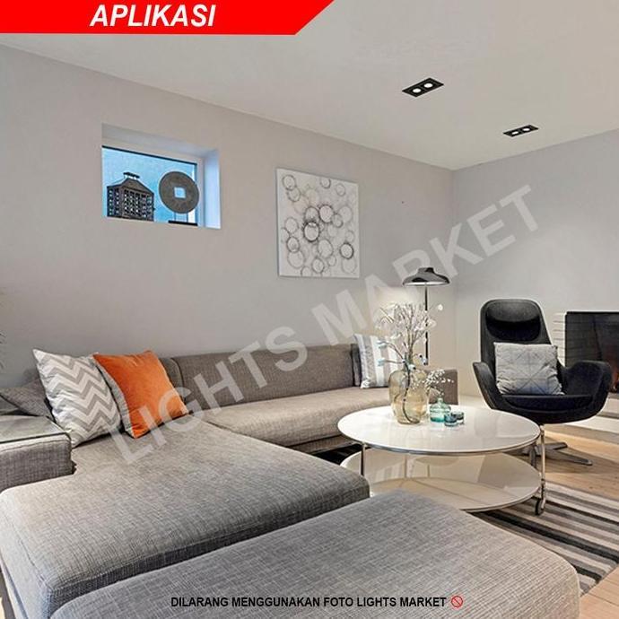 Ready  Rumah Lampu Downlight Halogen Double Fitting MR16