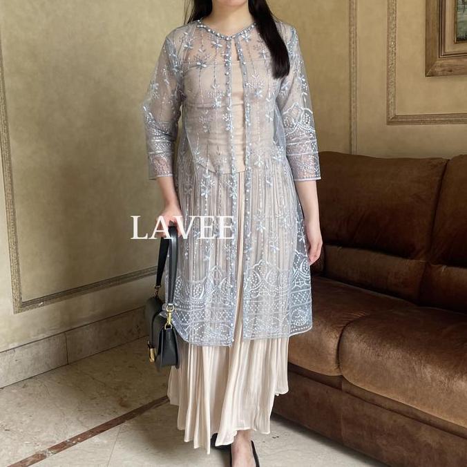 Lavee - Lace Outer / (Outer Only) - Cardigan Lace Brukat Tile Mutiara