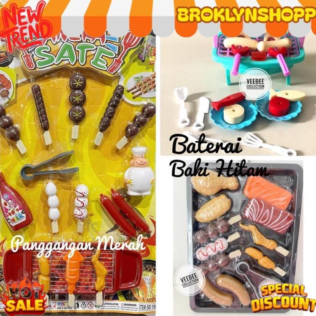 Gercep Mainan BBQ Set / mainan bbq anak/ mainan masak masakan anak/ BBQ main/ pretend play