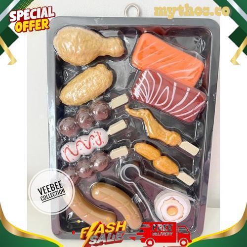 Terlaris Mainan BBQ Set / mainan bbq anak/ mainan masak masakan anak/ BBQ main/ pretend play