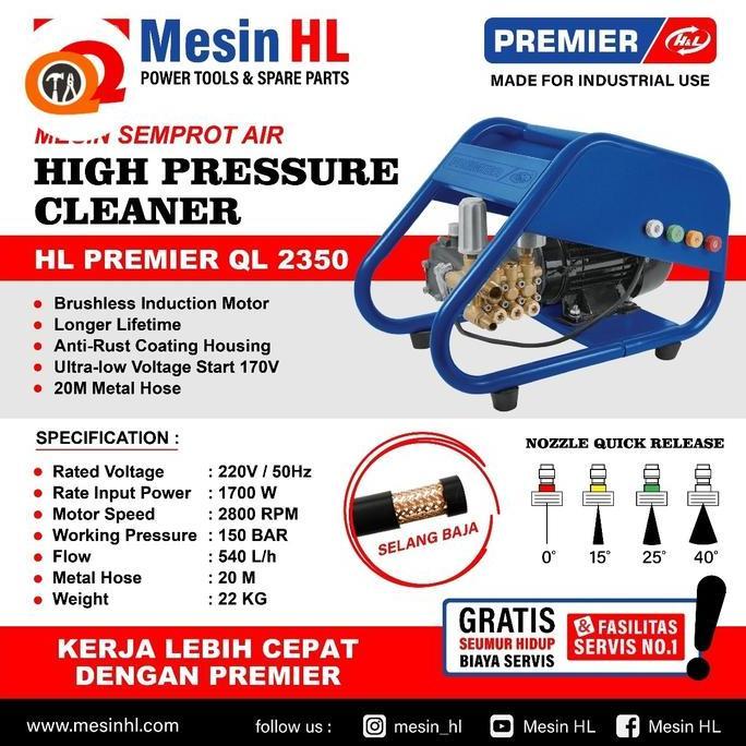 '' HIGH PRESSURE CLEANER QL 2350 - MESIN JET CLEANER 150 BAR //