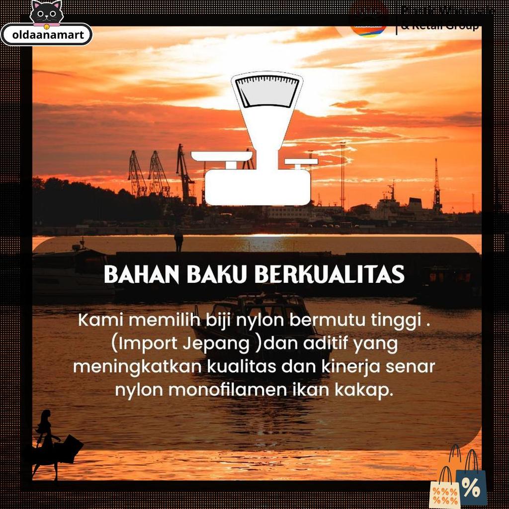 Senar Cap Ikan Kakap  Ukuran 5000 (140)  Per Roll /Tali Senar Pancing / Senar Layangan Bigdeal