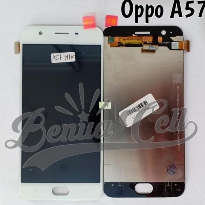 Lcd 1Set Oppo A57 Original White Lcd A57 Putih