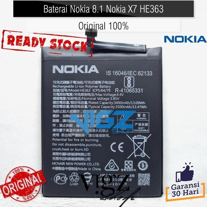 TERMURAH - Baterai Nokia 8.1 Nokia X7 HE363 Original 100%