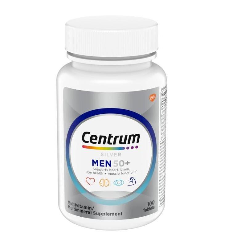 eko_storebookck - Centrum Silver Men 50 Plus Multivitamin 65/100/200 Tablets | Suplemen Pria 50+ unt