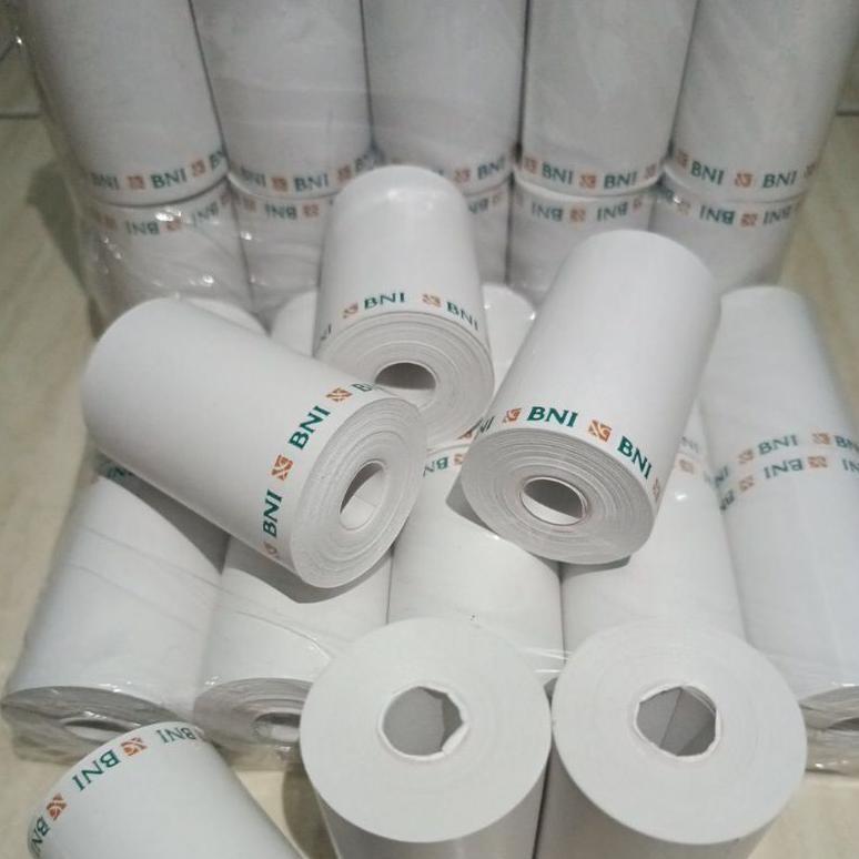 Kertas Struk Thermal Logo BNI Ukuran 57/58x30mm Isi 10 Pcs