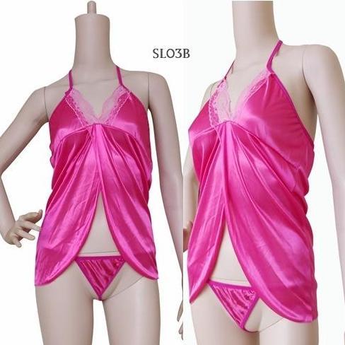 Promo Sexy Lingerie Woman Babydoll Dress Sleepwear Baju Tdr Lace Seksi SL03B COD