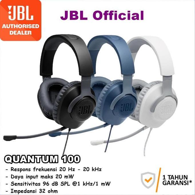 TERMURAH - JBL Quantum 100 Gaming Headphones JBLQ100 Q100 Q 100 Headset JBL