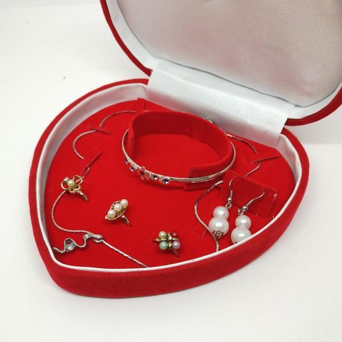 Kotak Perhiasan Set Bagus Kotak Mahar Set Kotak perhiasan bludru