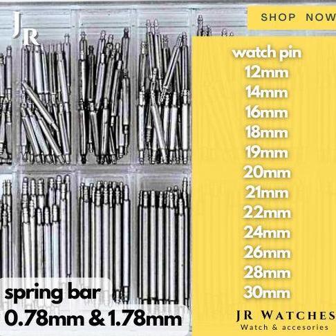 Pin Spring bar Strap Tali Jam tangan 12 14 16 18 19 20 21 22 24 26 28 30 mm